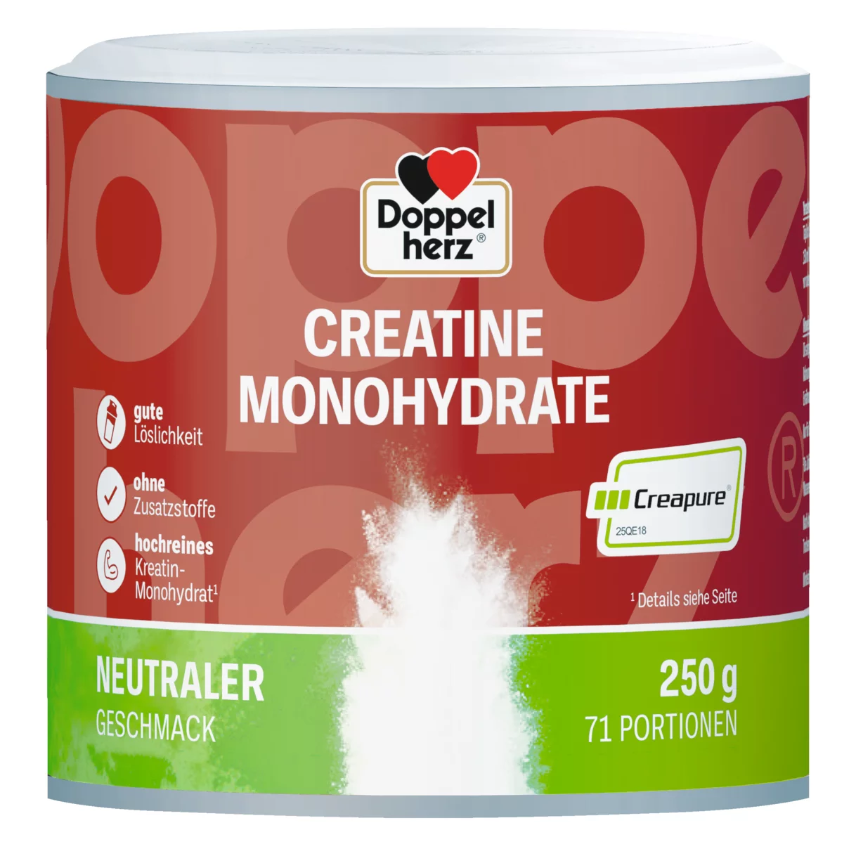 Abbildung der Produktverpackung  Doppelherz CREATINE MONOHYDRATE Frontansicht